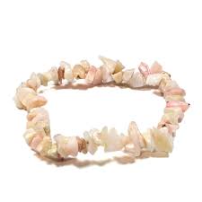 Pink Opal Crystal Chip Bracelets