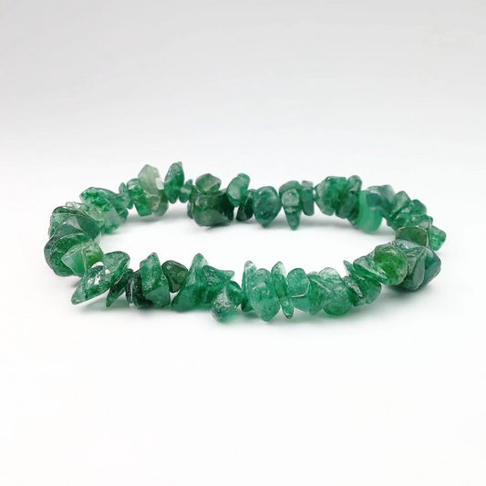 Fuchsite Crystal Chip Bracelets