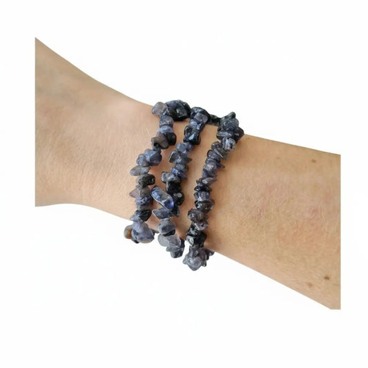 Iolite Crystal Chip Bracelets ~ Intuition & Study Chip