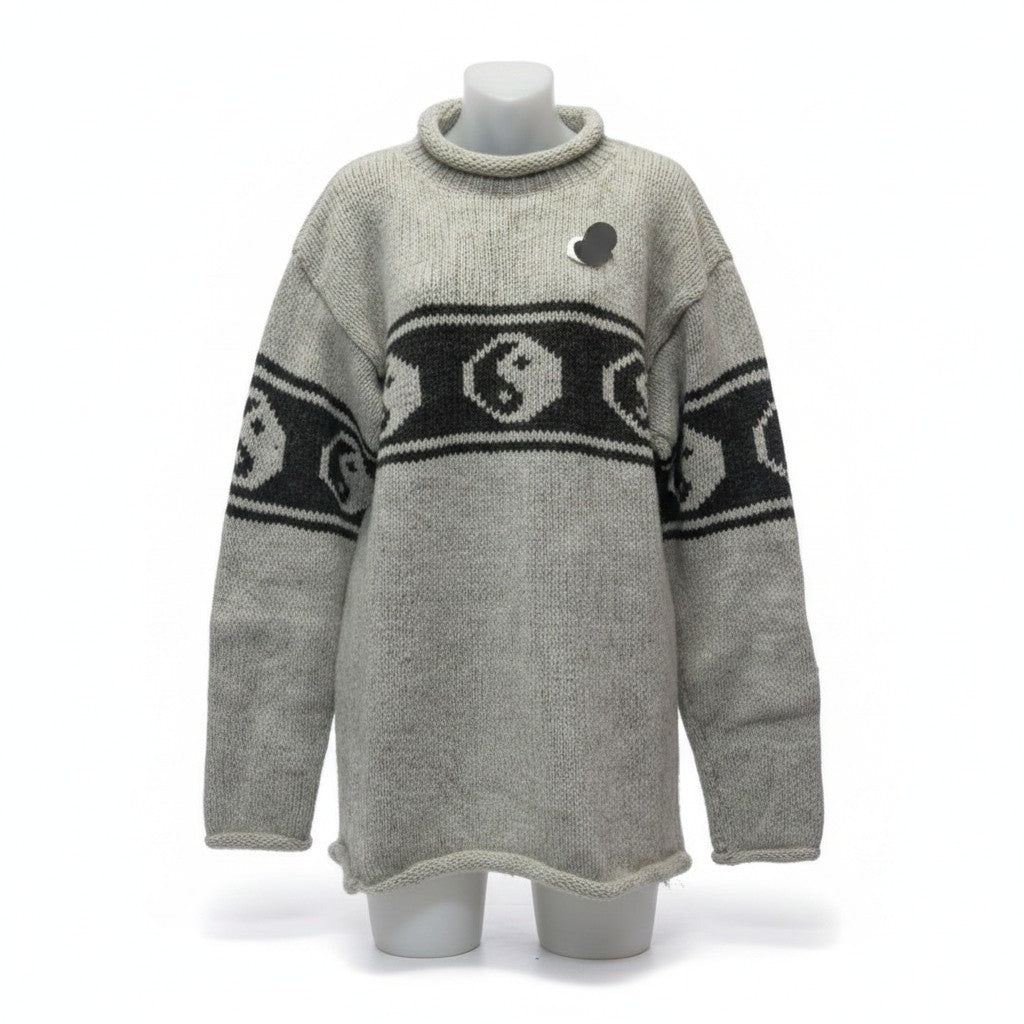 WOOL YIN & YANG JUMPER - Boho Tibetan