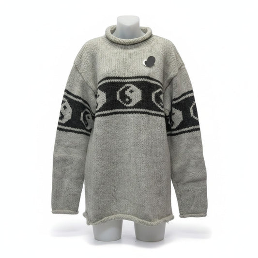 WOOL YIN & YANG JUMPER - Boho Tibetan