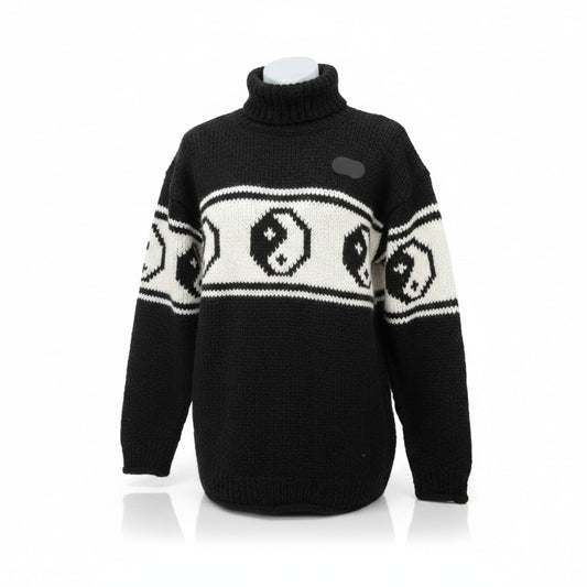 WOOL YIN & YANG JUMPER - Boho Tibetan
