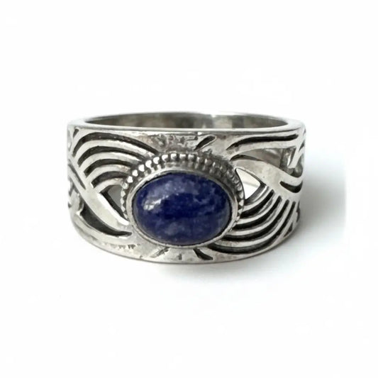 Lapis Lazuli Silver Ring Rings