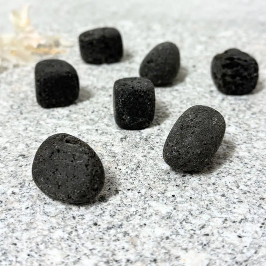 Lava Stone Tumbled Crystal ~ Absorbs Anger & Supports New Beginnings Medium Crystal tumble