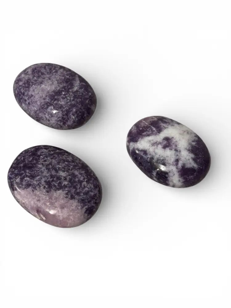 Lepidolite Flat Palm Stones Palmstone
