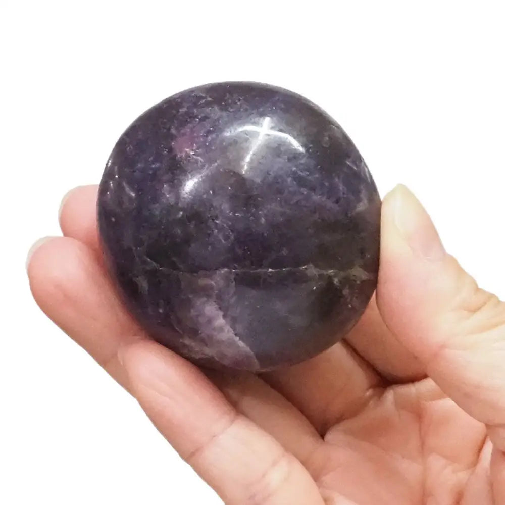 Lepidolite Palm Stones Palmstone