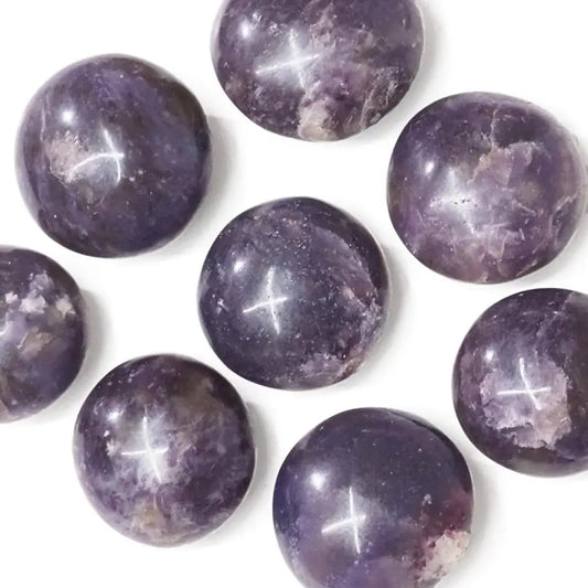 Lepidolite Palm Stones Palmstone