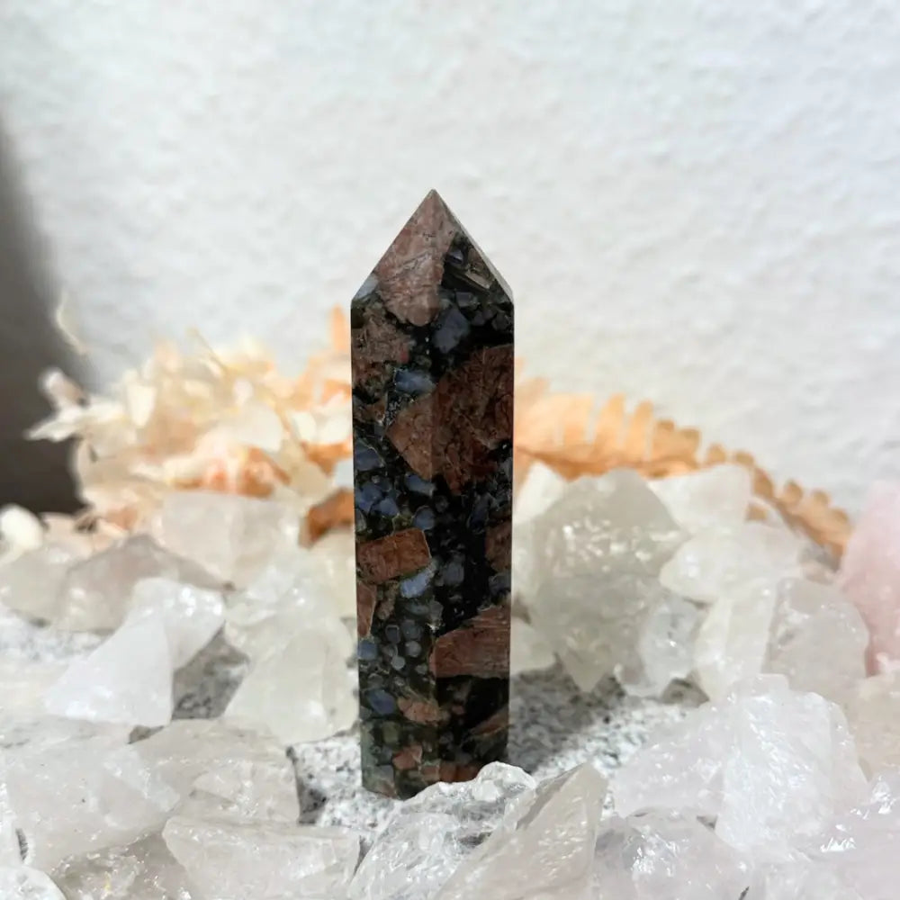 Llanite with Matrix Generators Towers 3 Crystal Individual points