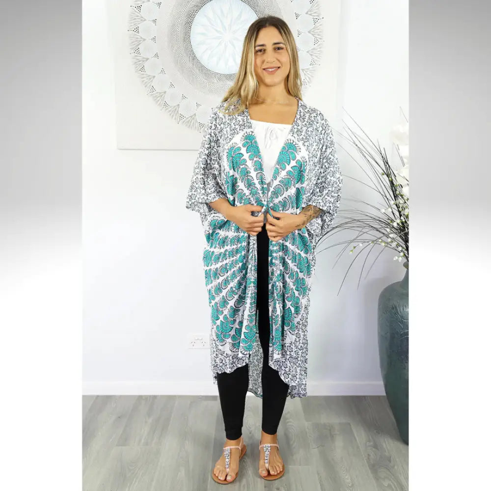 Long Bling Cape Mandala kimono