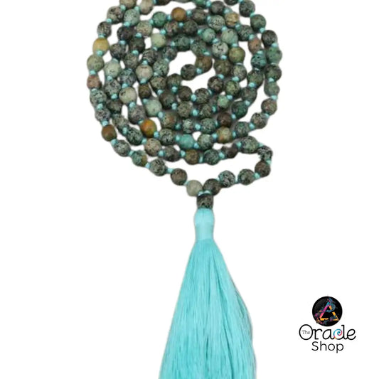 Mala Prayer Bead Crystal Necklace 108 Beads Necklace