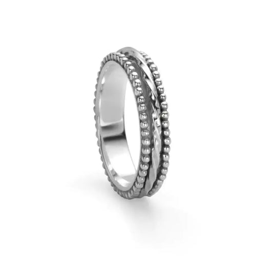 Meditation Rings in Silver Ring