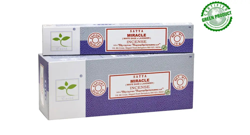 Miracle Satya Incense White Sage & Lavender incence