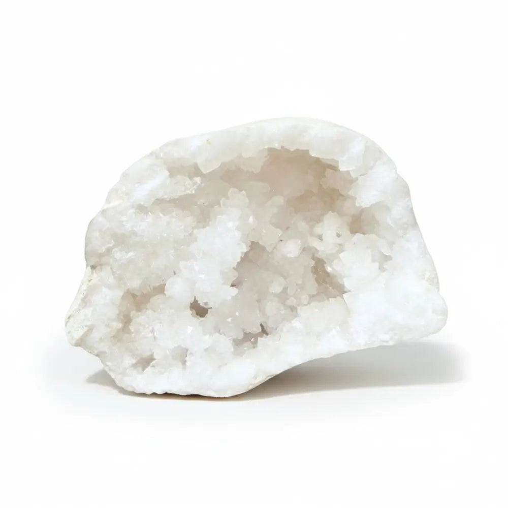 Moroccan Geode Thunder Egg White Half Moroccan geode