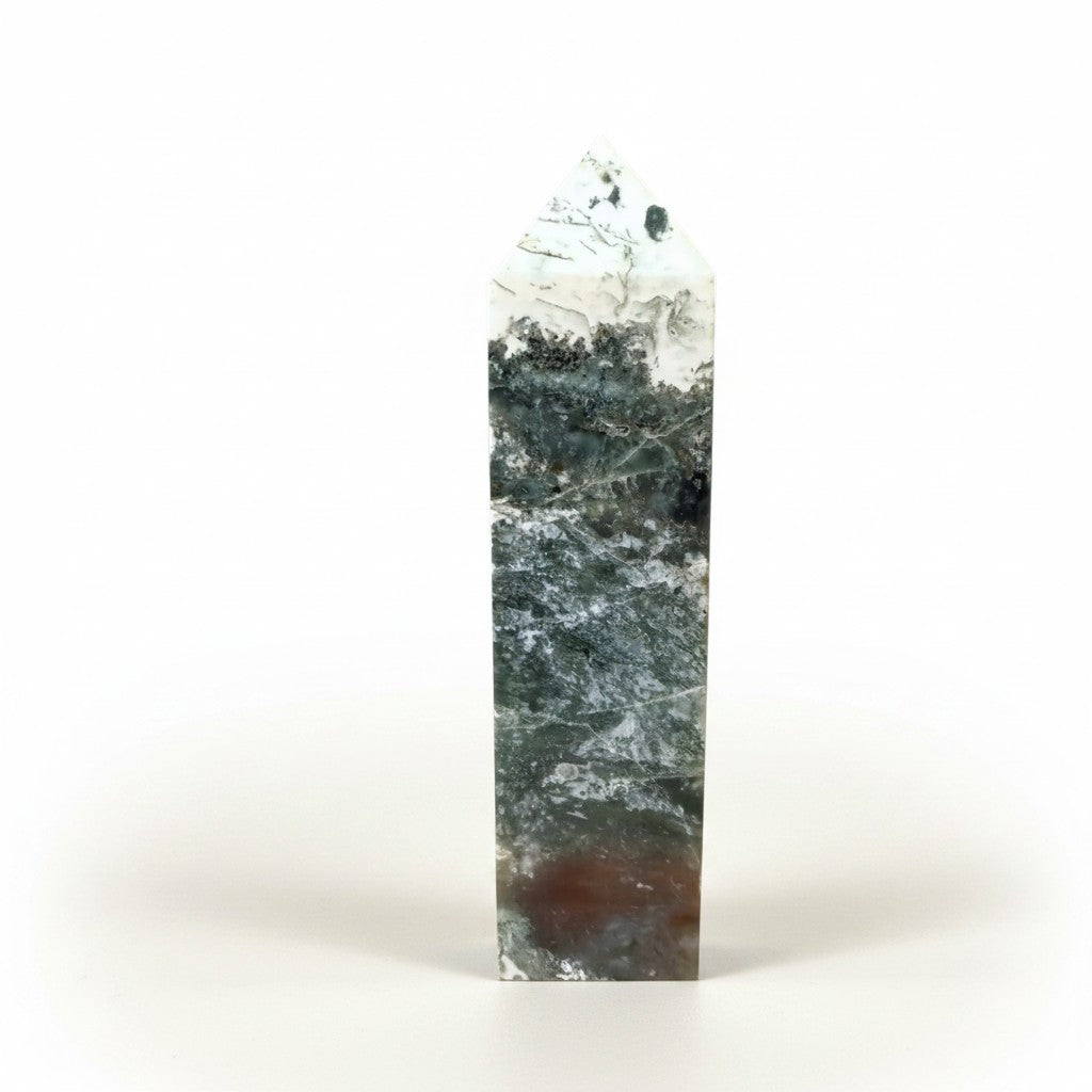 Moss Agate Obelisk 02