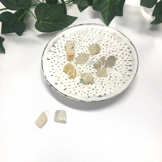 Natural Moonstone Tumble ~ Celebrates Feminine Energy & Intuition