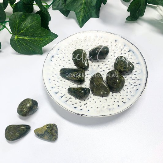 Nephrite Jade Crystal Tumble ~ Good Fortune & Prosperity