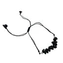 Black Obsidian Adjustable Chip Bracelet