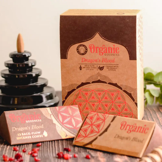 Organic Goodness BACKFLOW Cones DRAGONS BLOOD backflow incense