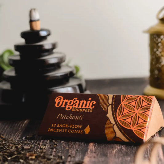 Organic Goodness BACKFLOW Cones PATCHOULI backflow incense
