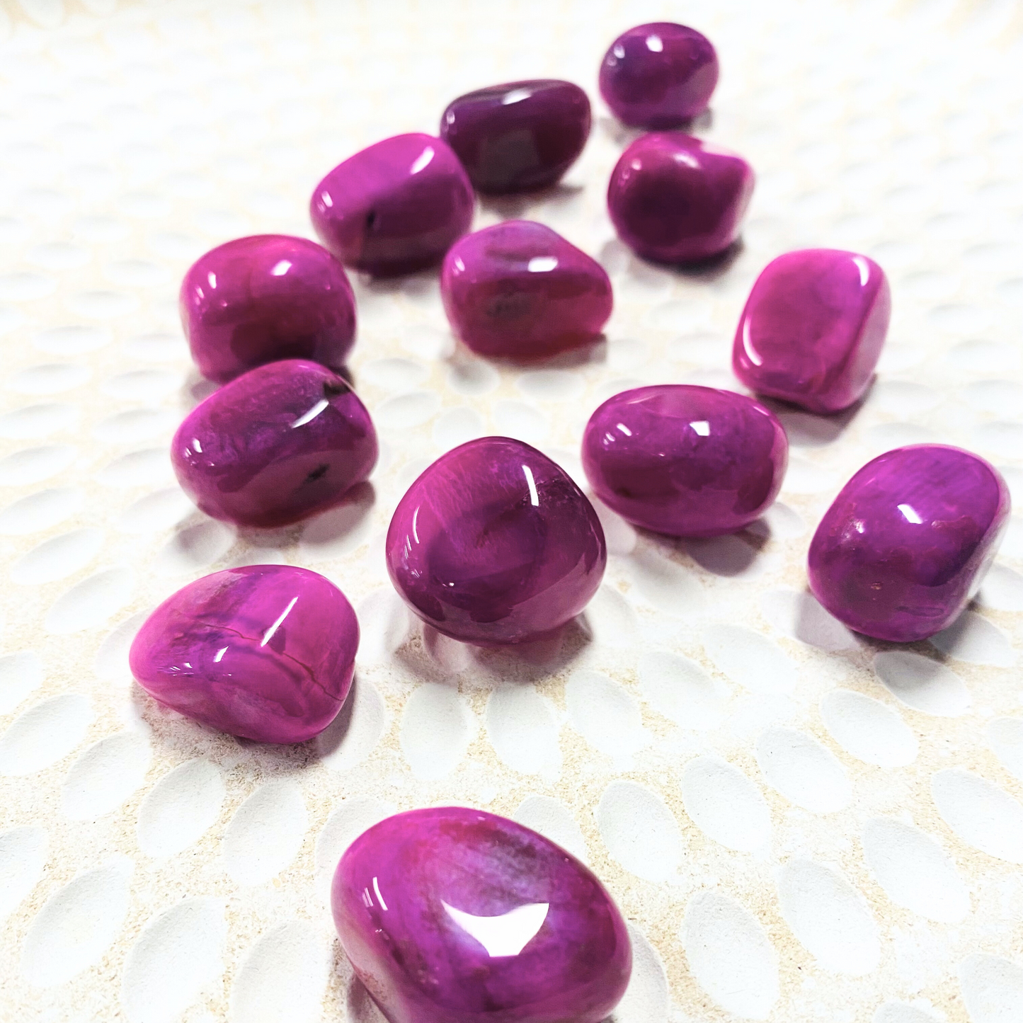 Pink Agate Tumbled Crystals ~ Heals Heart & Enhances Maternal Nurture