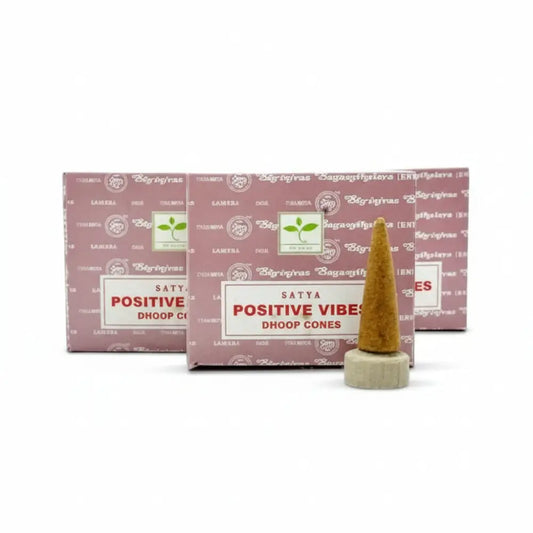 Positive Vibes Cones - Satya incense cone