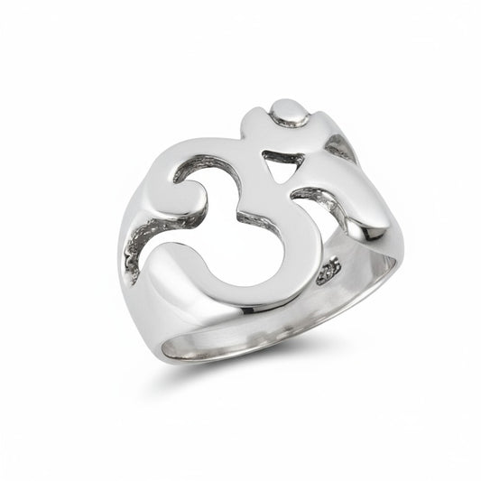Om Silver Ring