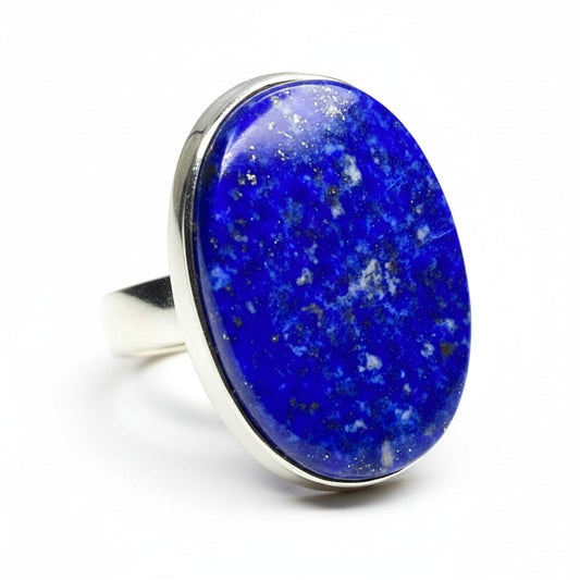 Lapis Lazuli Oval Silver Ring