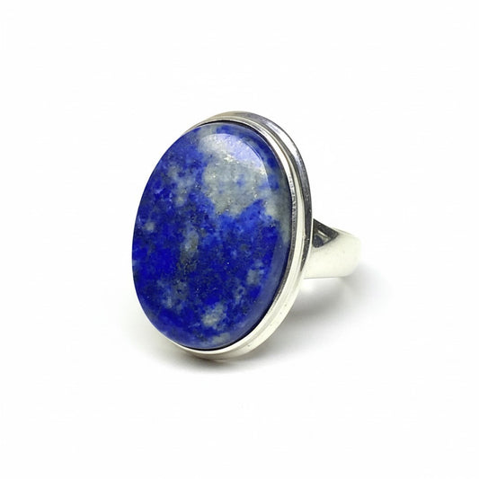 Lapis Lazuli Oval Silver Ring