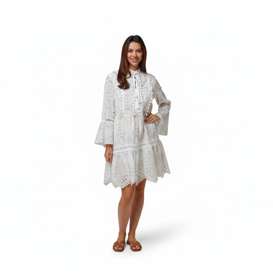 Hampton White Boho Dress