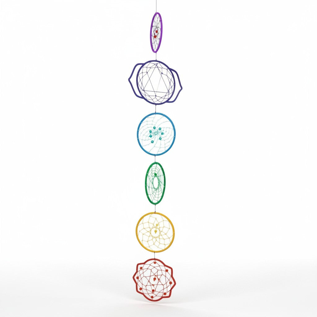 Dreamcatcher Rainbow Chakra 7 Rings
