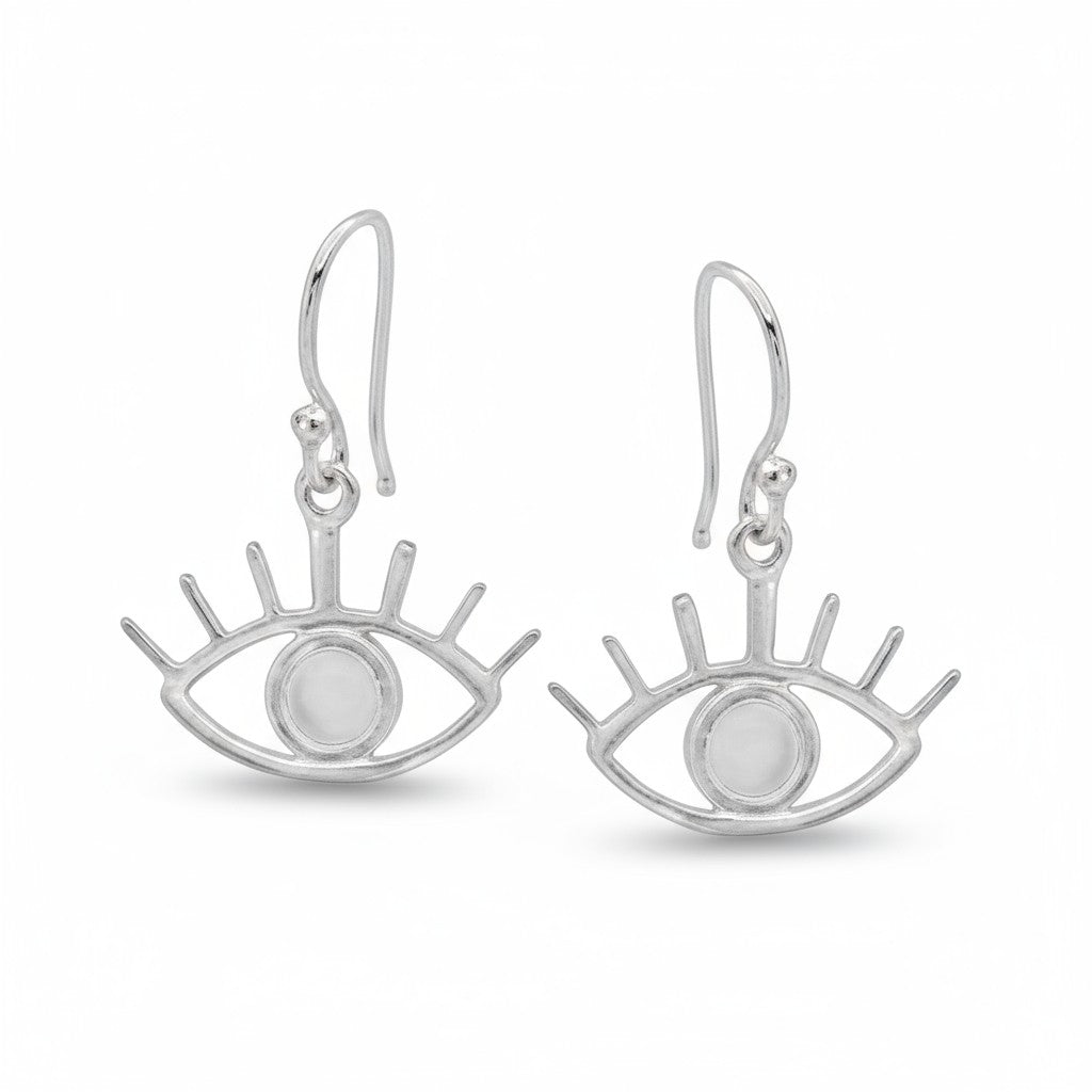 Eye of Horus Mother of Pearl Earrings