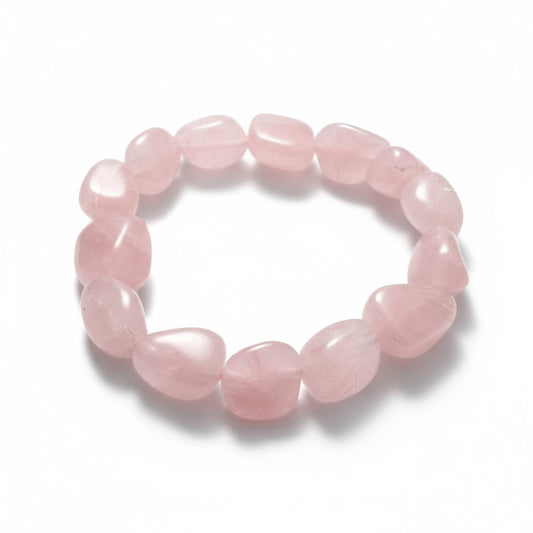 Rose Quartz Nugget /Tumble Bracelet