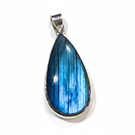 Labradorite Teardrop In Silver