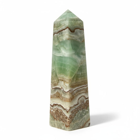 Caribbean Calcite Obelisk Tower 12cm