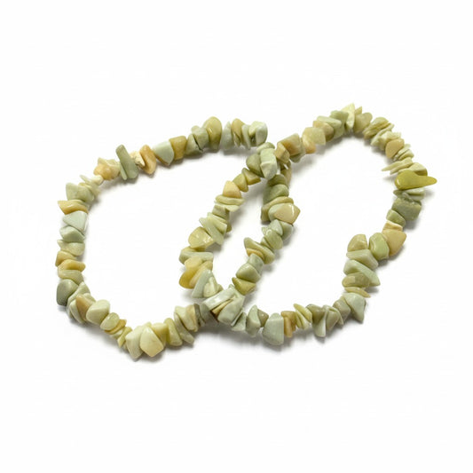 Serpentine chip bracelets