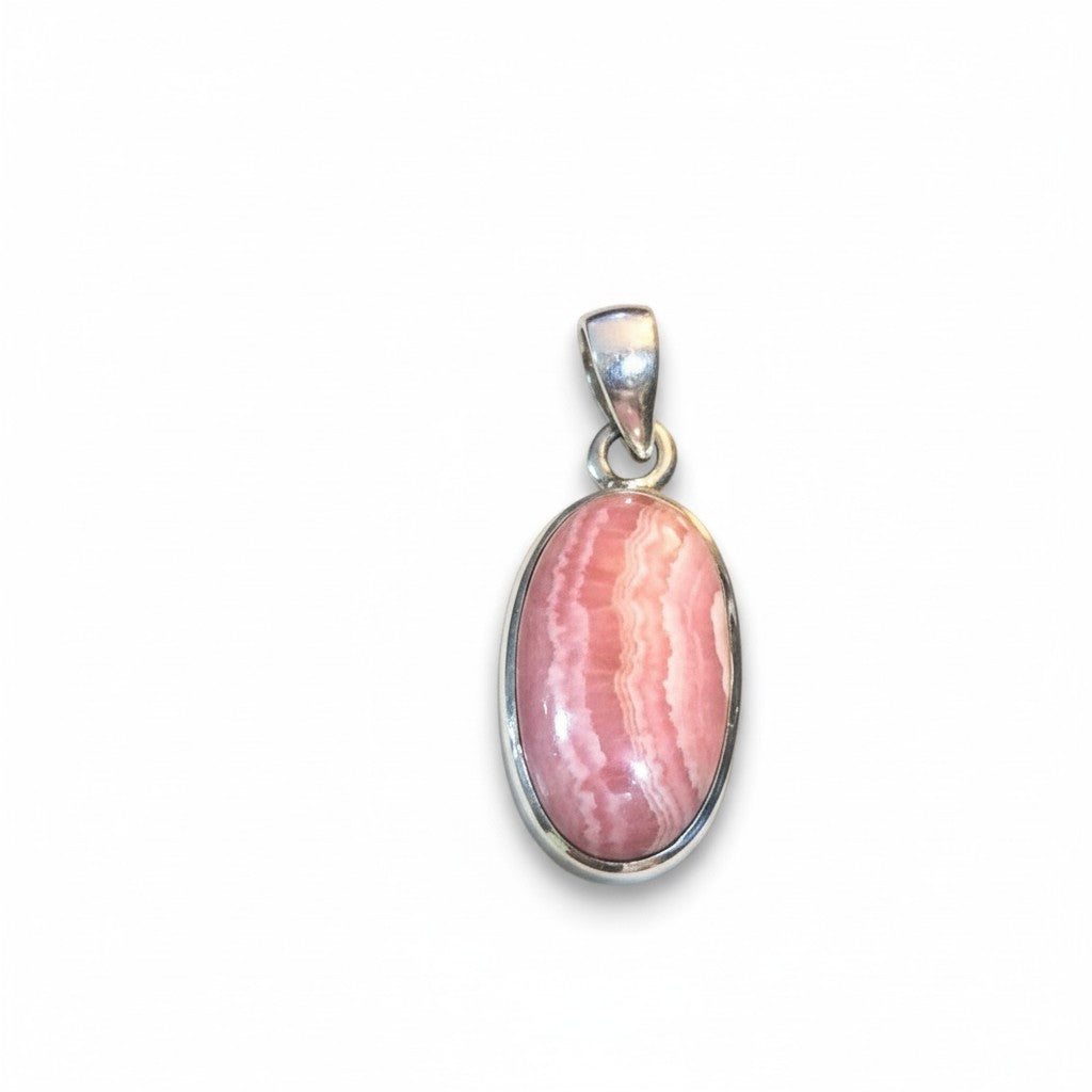 Rhodochrosite Pendant SS