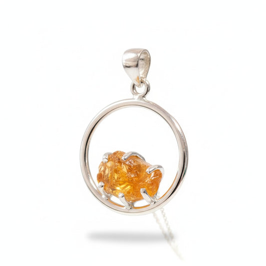 ABUNDANT Citrine Pendant SS