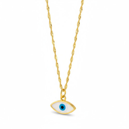 Eye of Horus Necklace in Yellow Gold