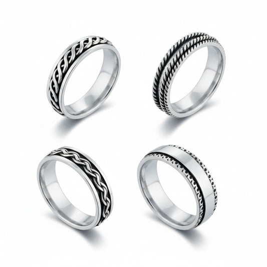 Meditation Rings - Silver