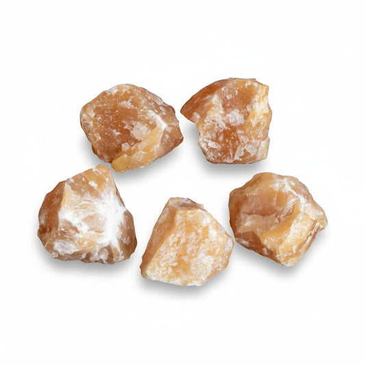 Orange Calcite Crystal Roughs