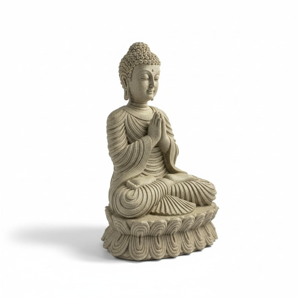 Buddha Praying on Cushion