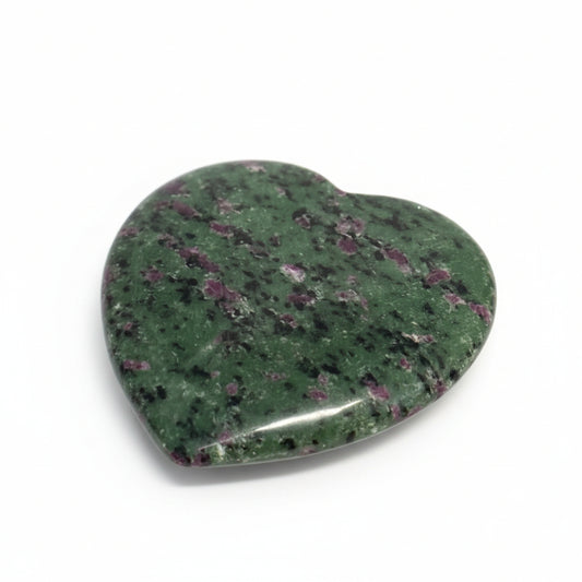 Ruby in Zoisite Crystal Heart