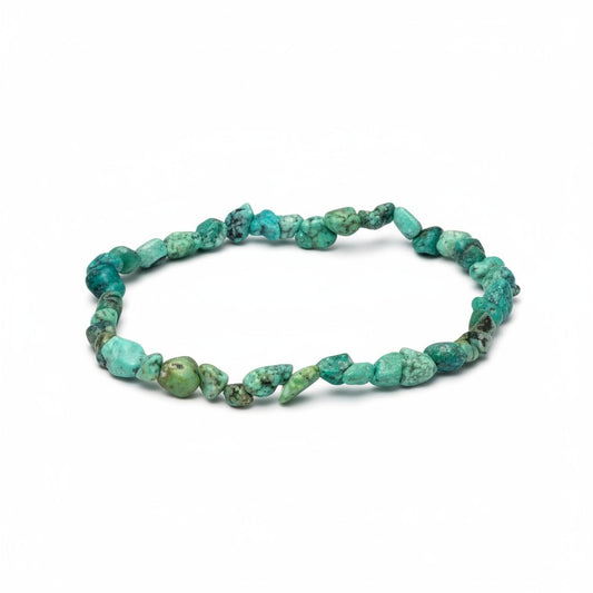 Turquoise Crystal Chip Bracelet