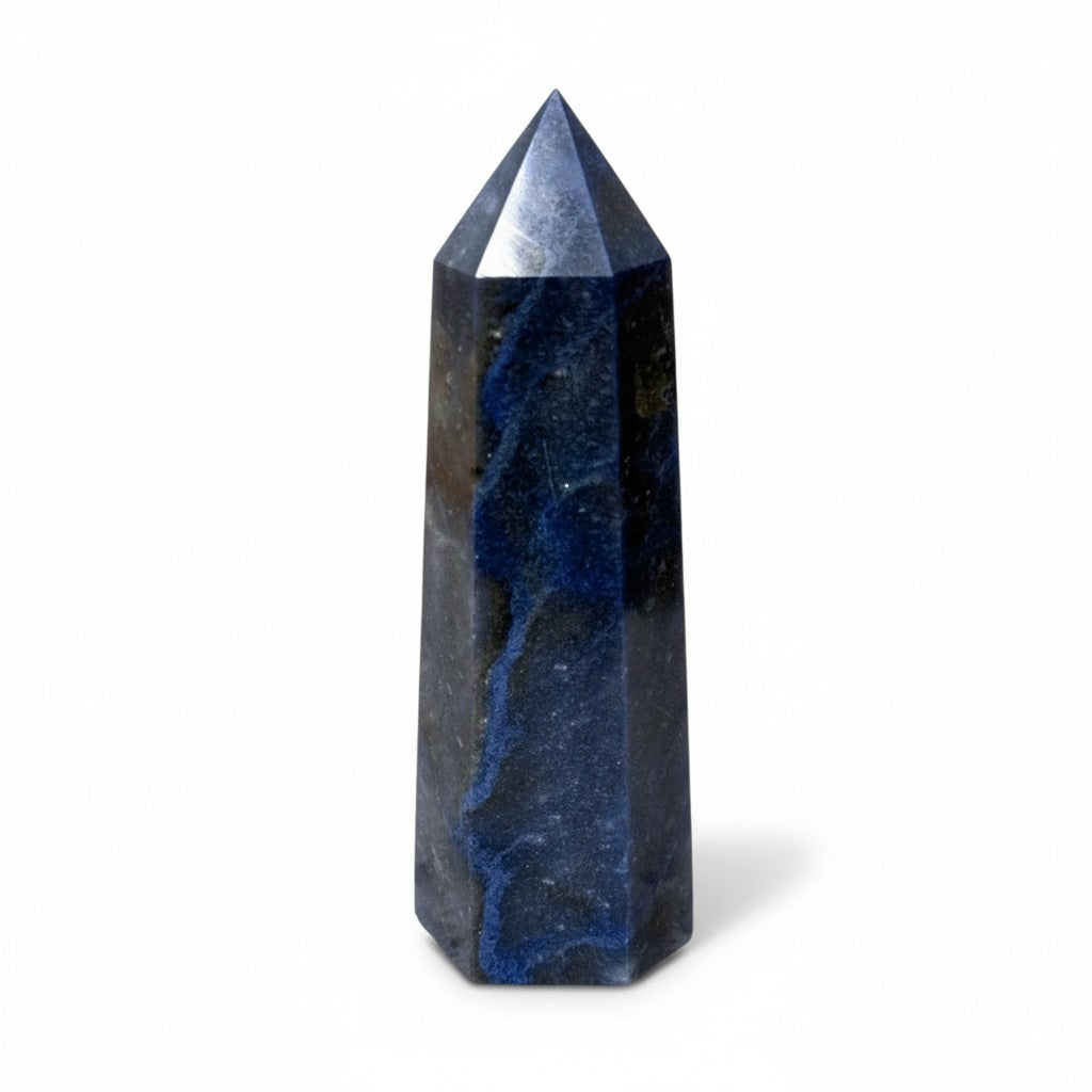 Blue Quartz/ Dumortierite Generator Crystal Point