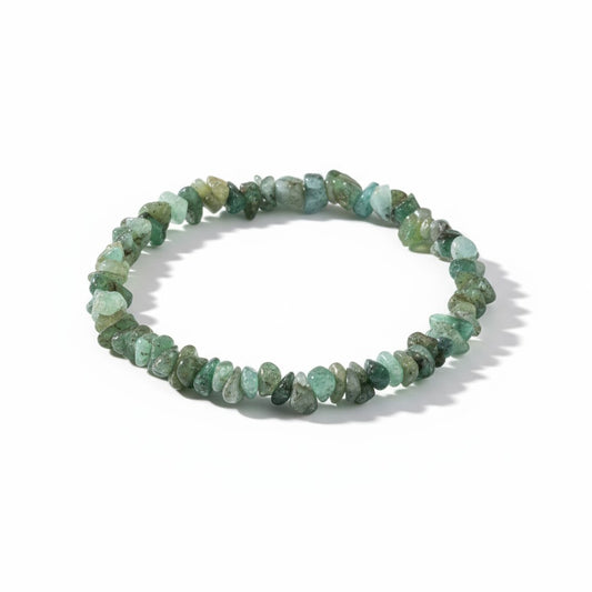 Emerald Crystal Chip Bracelets
