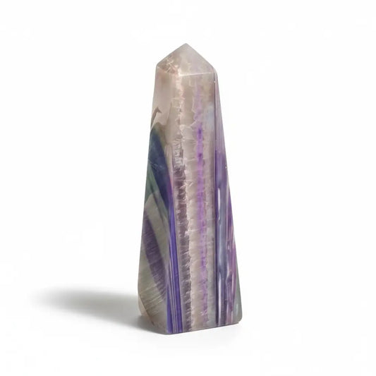 Purple Agate Obelisk 001 crystal tower