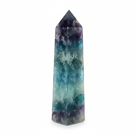 Rainbow Feather Fluorite Obelisks Crystal obelisk