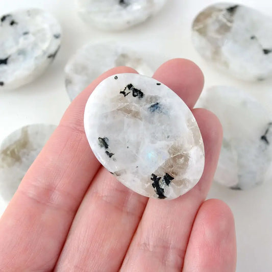 Rainbow Moonstone Worry Stone