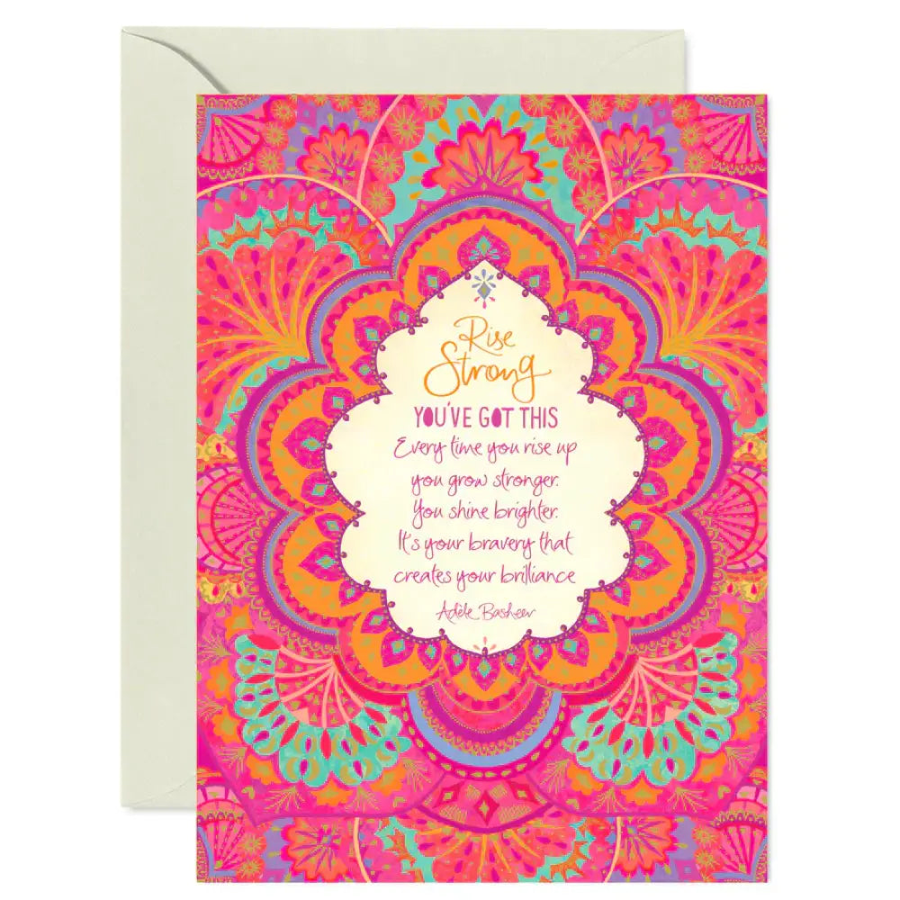 Rise Strong Greeting Card greeting cards