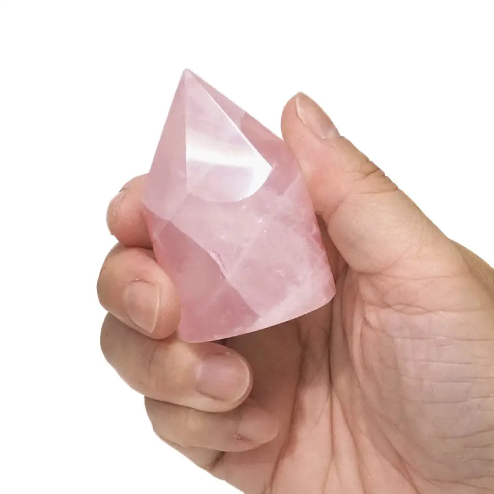 Rose Quartz Cylinder Points crystal point